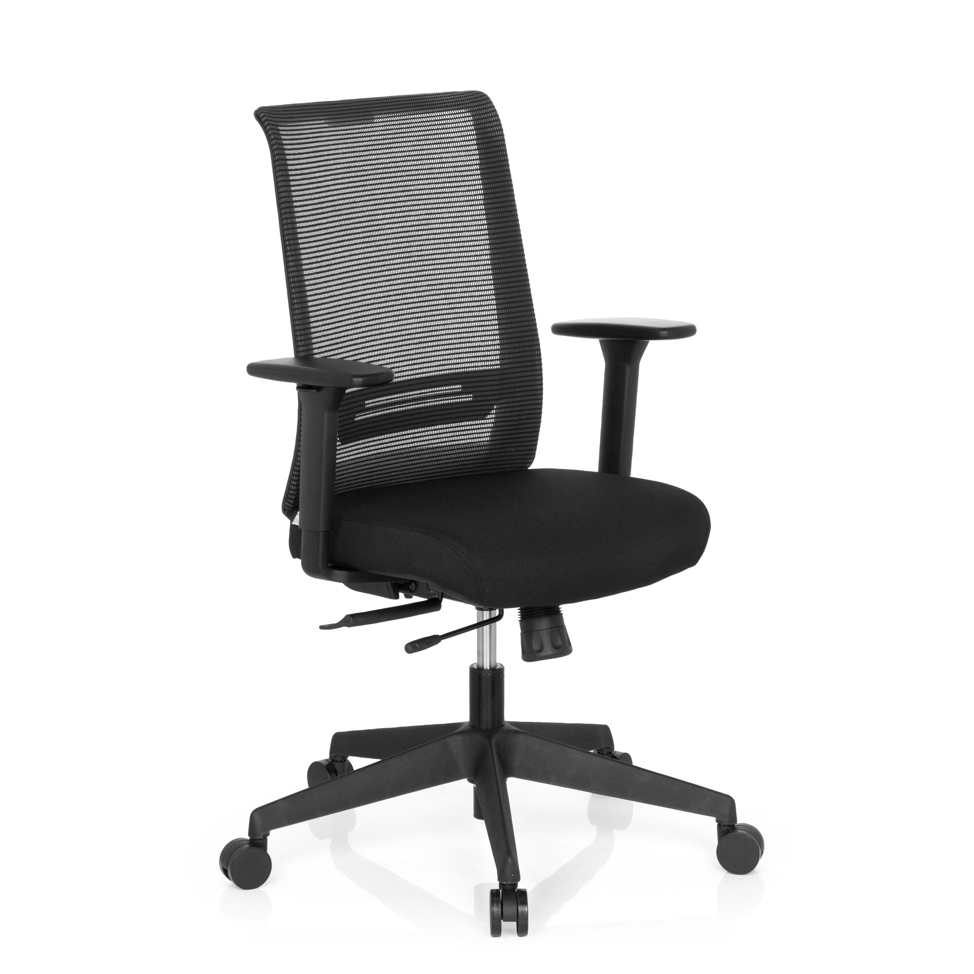 Profi Bürostuhl CONISTON Stoff/Netzstoff mit Armlehnen hjh OFFICE
