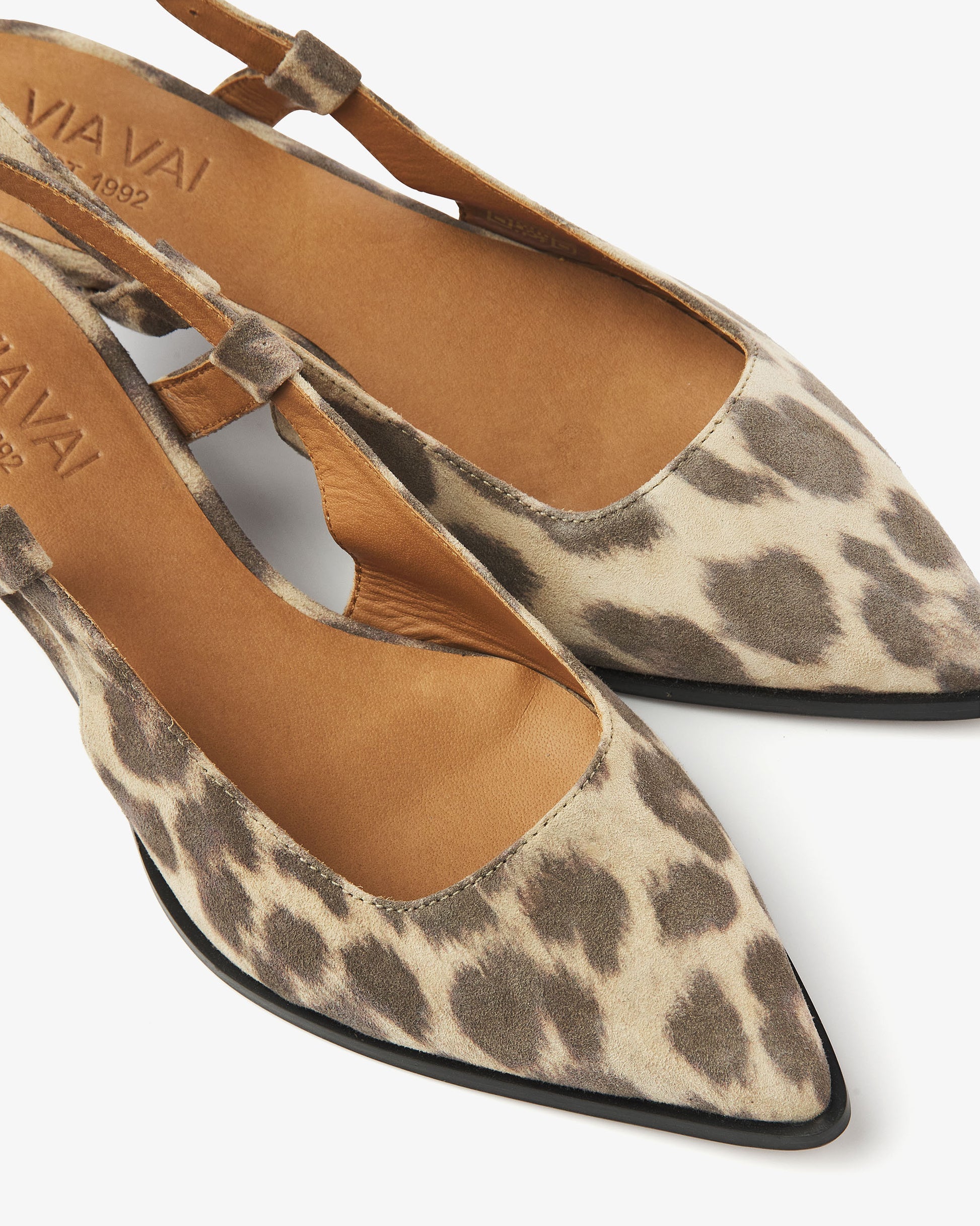 VIA VAI luipaardprint slingbacks Lea Elina