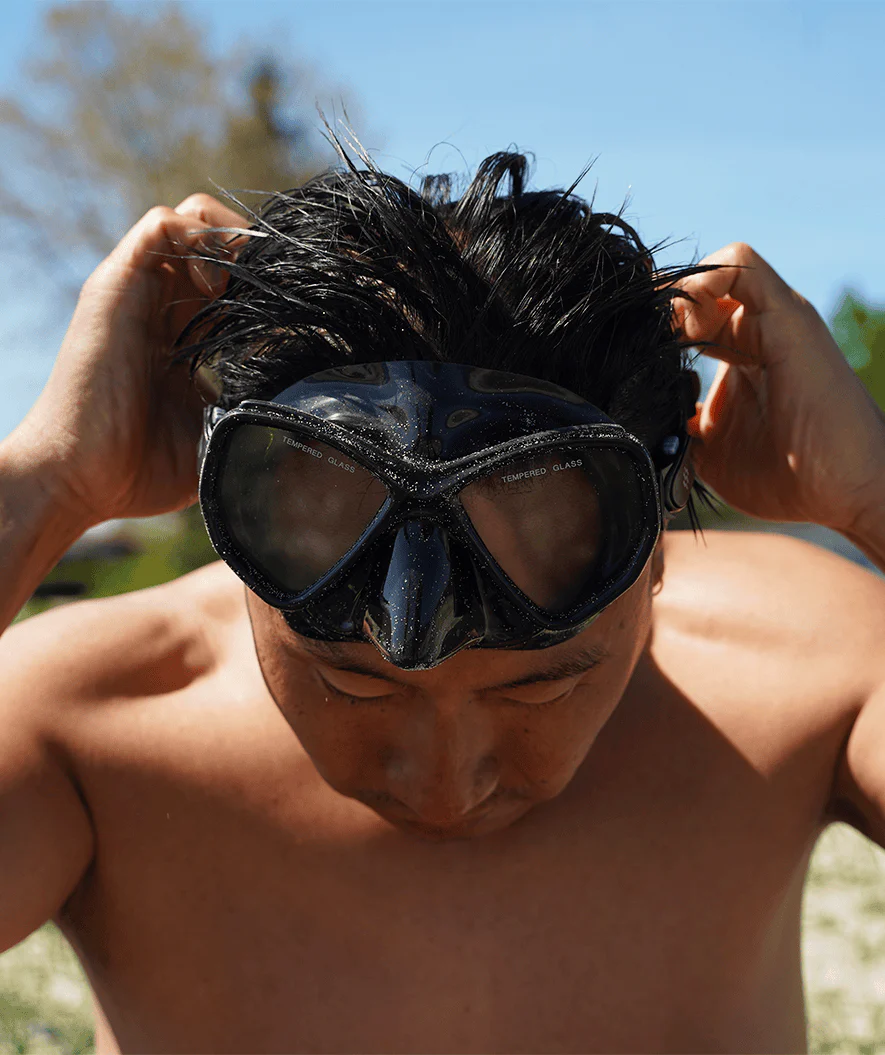Watery snorkelsæt til voksne (fra 15 år) - Fenton/Rilian - Sort/sort