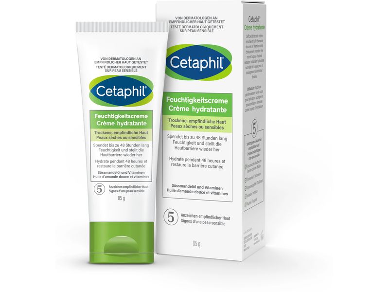Cetaphil Feuchtigkeitscreme 85 g Reichhaltige Creme spendet 48 Stunden intensive Feuchtigkeit