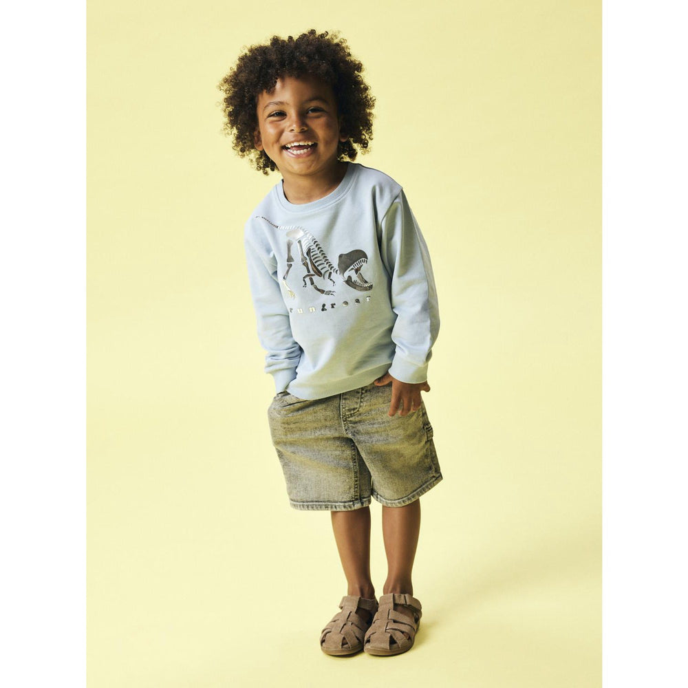 Køb Name It Blue Fog Nmmfinn Ls Nreg Sweat Unb Box