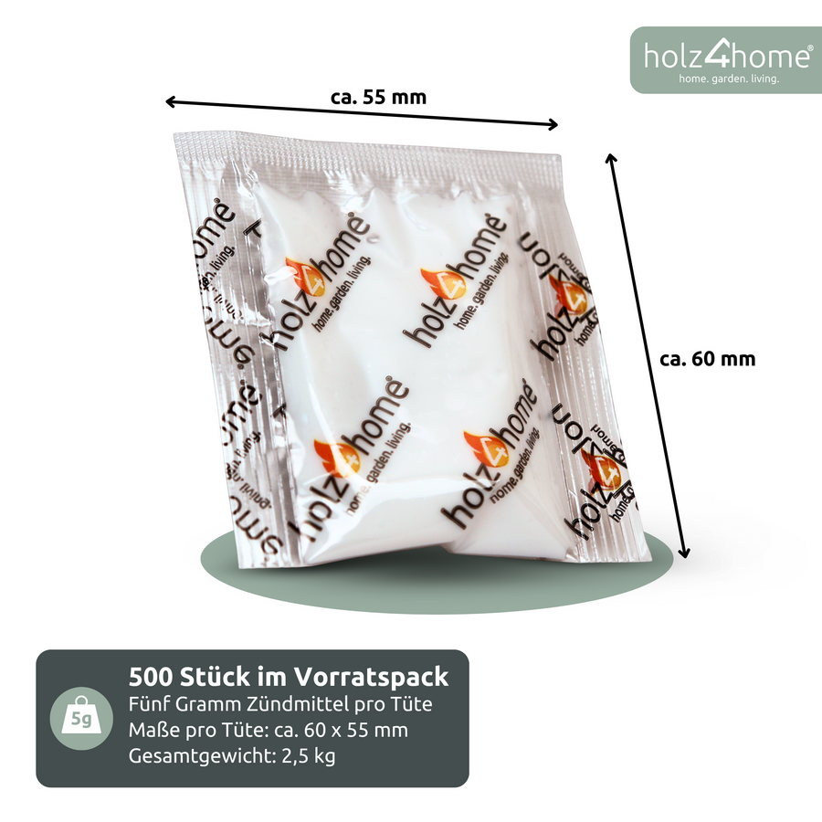holz4home Aanmaakblokjes, Grill Aanmaakblokjes, Aanmaakblokjes, 500 Stuks
