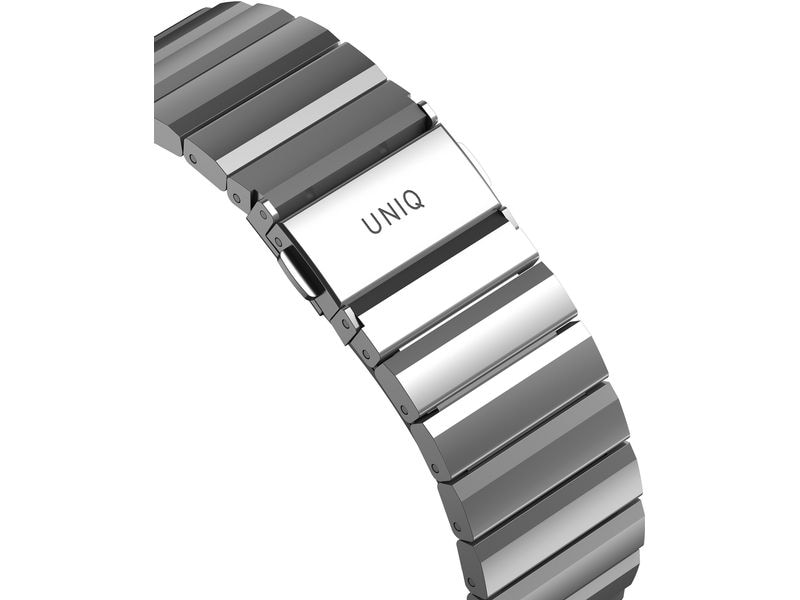 Uniq Armband Strova Mag für Apple Watch 49/46/45/44 mm Silb Passend zur Apple Watch 49/46/45/44 mm