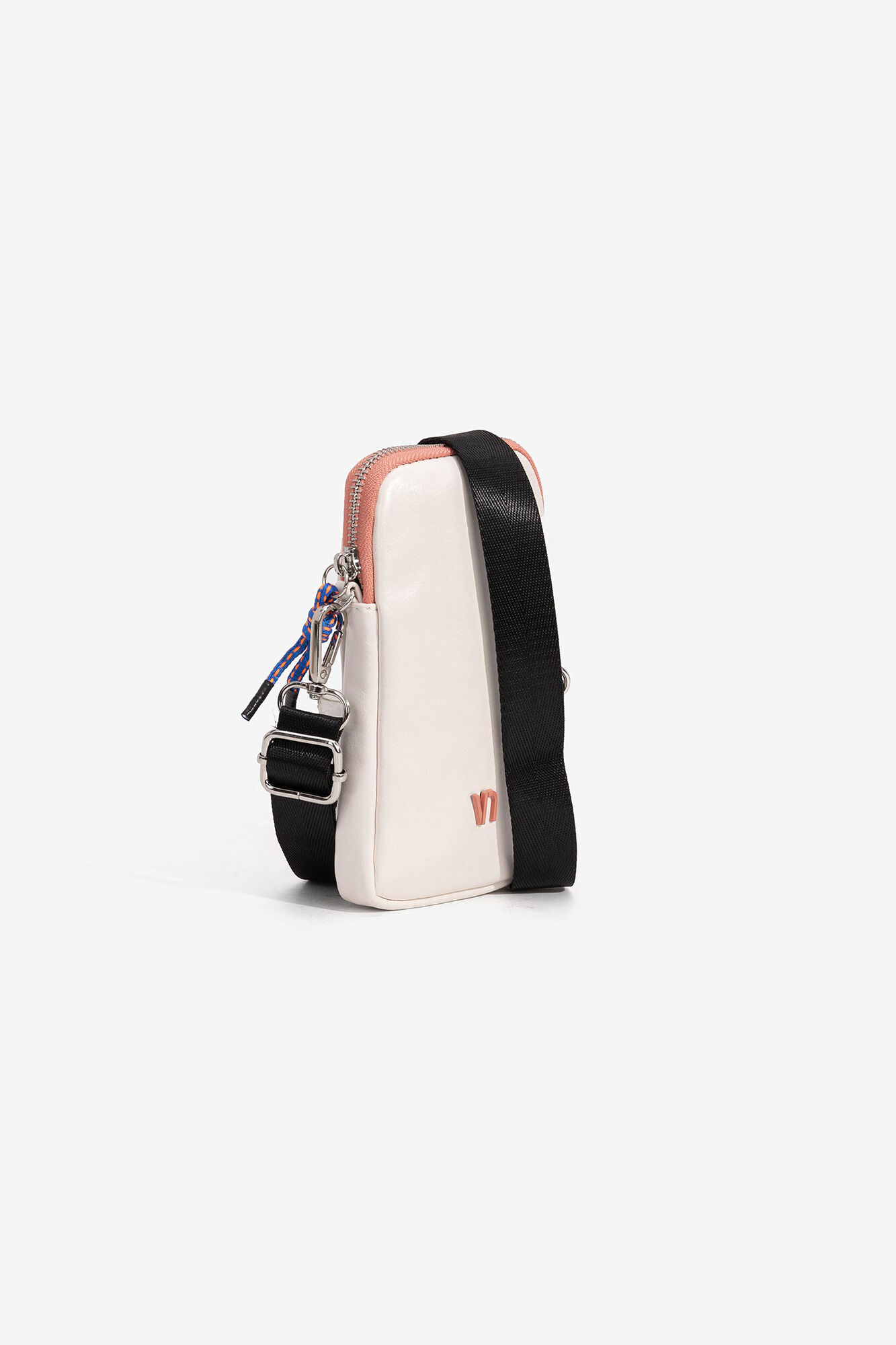 Bolsa de transporte com cordão contrastante - bege