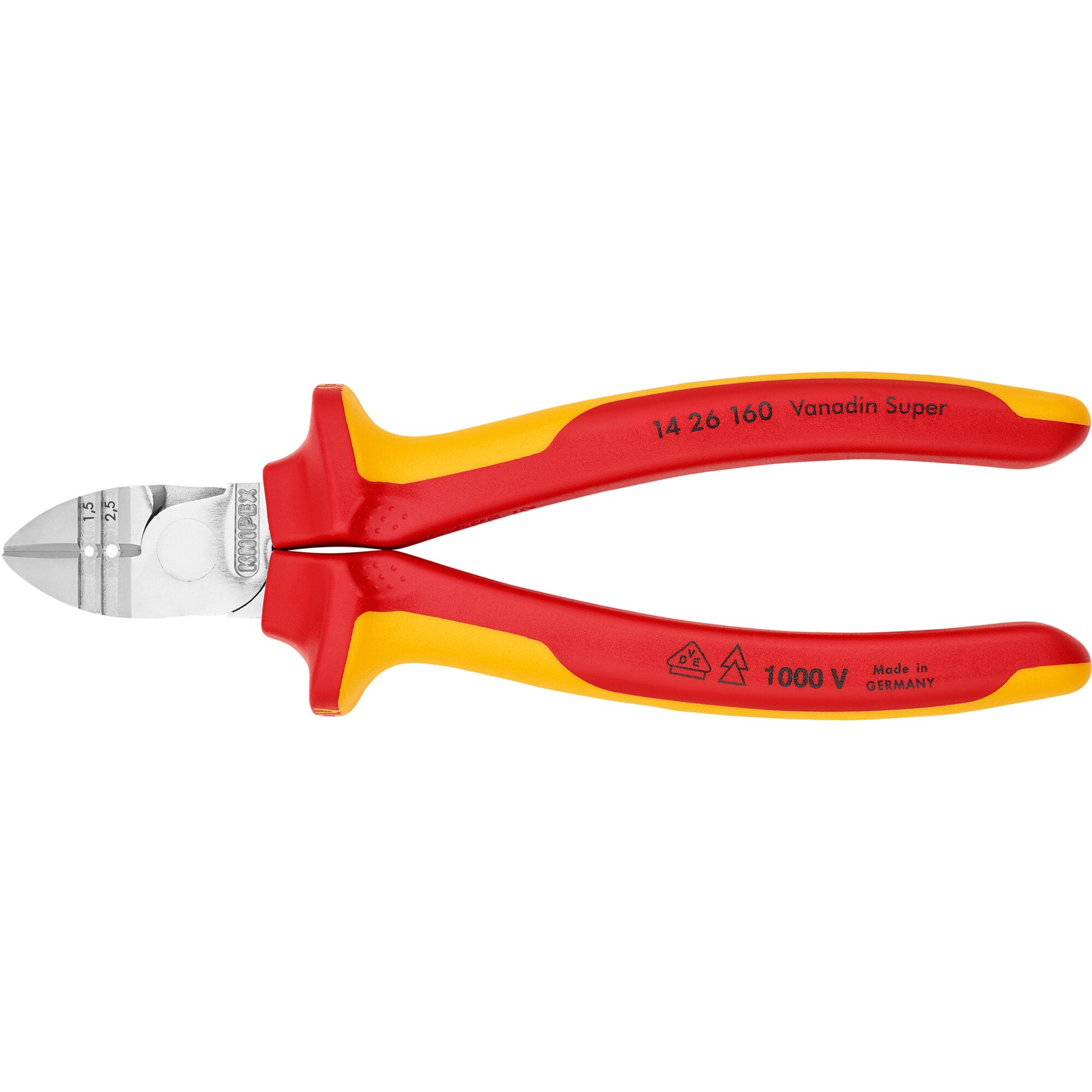 Knipex Schneid-Zange Abisolier-Seitenschneider 14 26 160