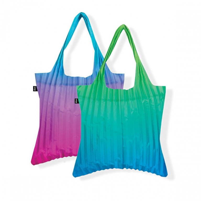 Loqi Einkaufsbeutel Pleated Rainbow