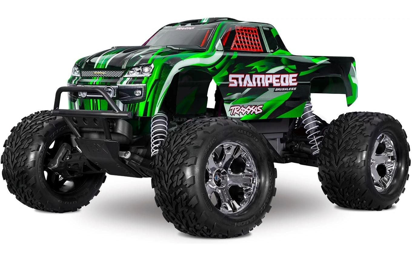 Monster Truck Stampede HD BL-2s 2WD Grün, ARTR, 1:10<br>Robuster 2WD Monstertruck