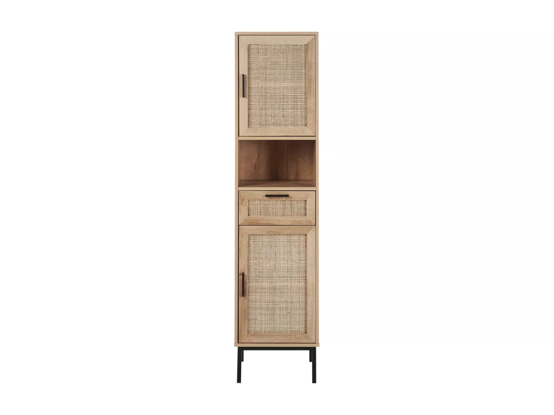 Meuble haut ROSELL 40 cm 36 cm 165 cm Marron clair