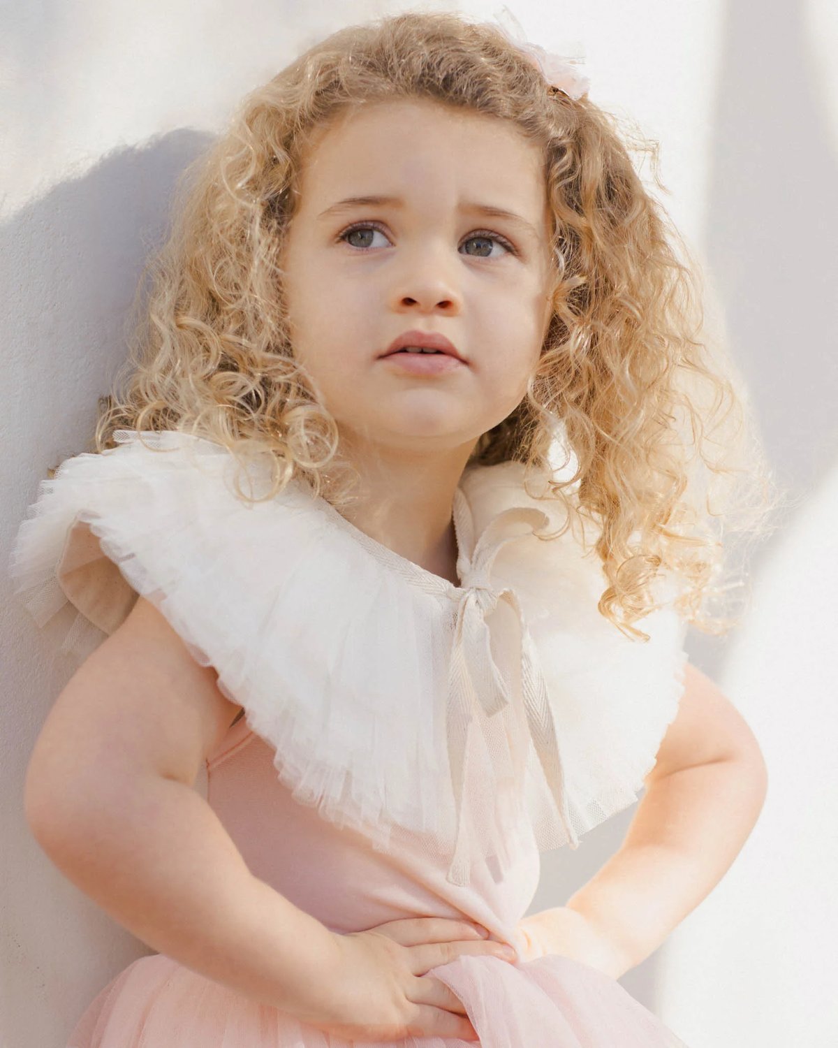 Krage i Tyll med Sløyfe – Ruffle Tulle Collar
