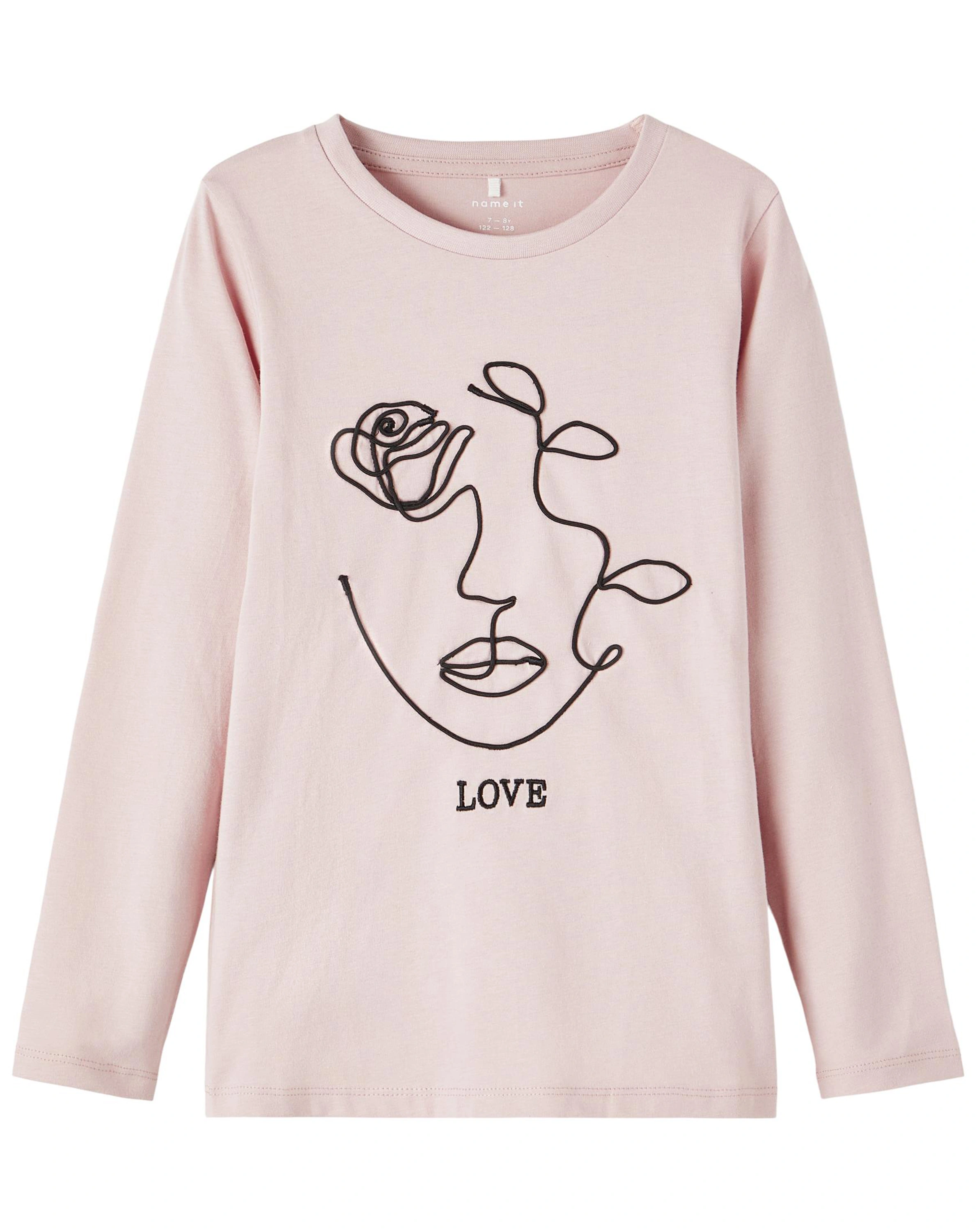 Langarmshirt NKFOLOVE in burnished lilac