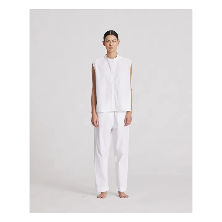 GAI+LISVA Top Elisa Popeline de Coton Bio | Blanc