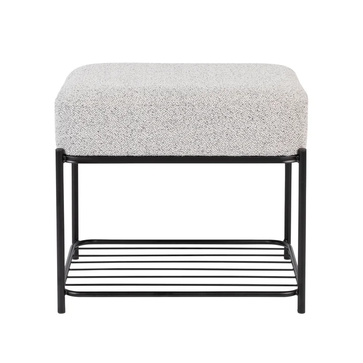 Livingstone - Comfy Hocker 35 x 35 cm, schwarz / grau