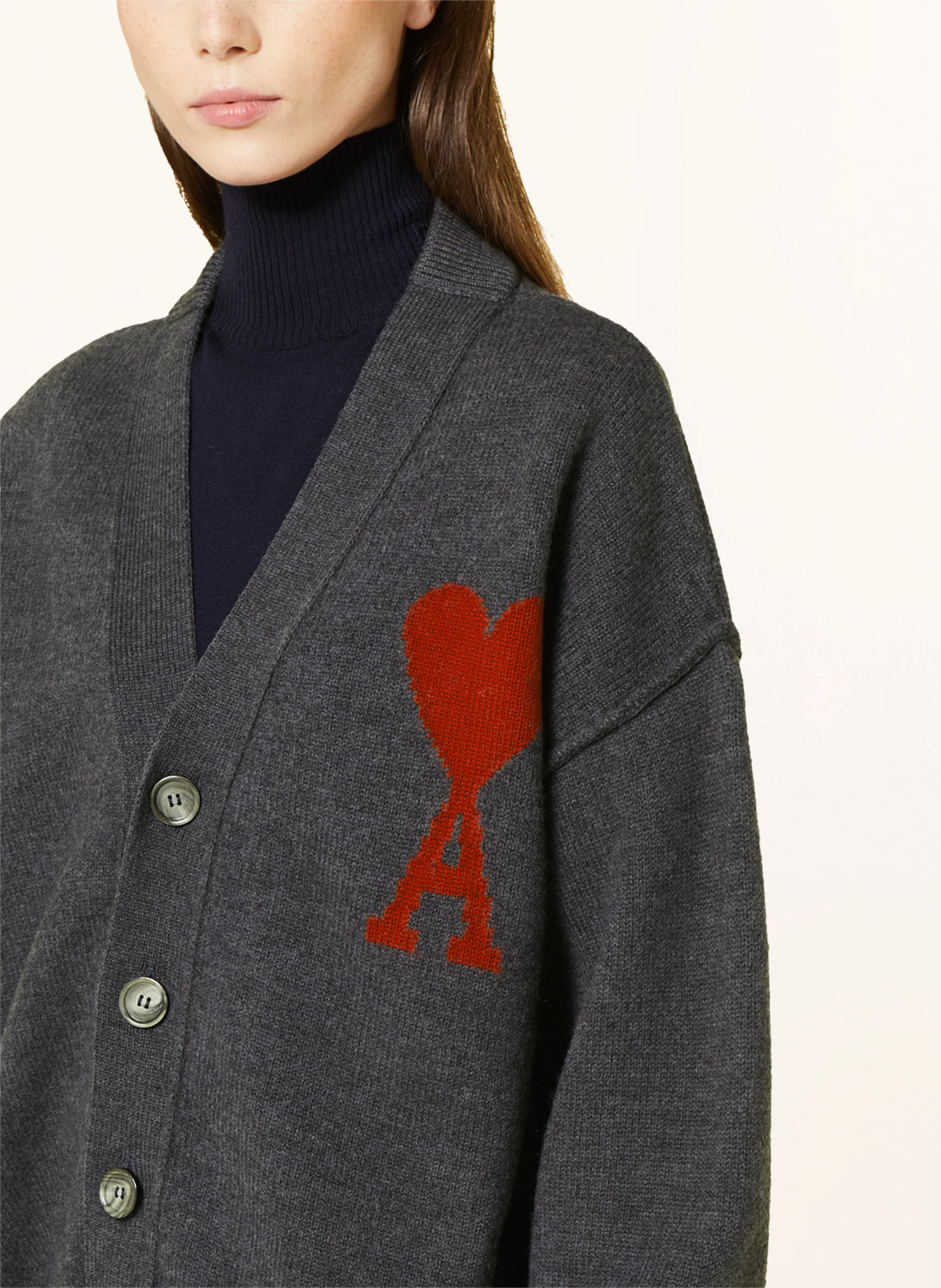 AMI PARIS Oversized-Strickjacke