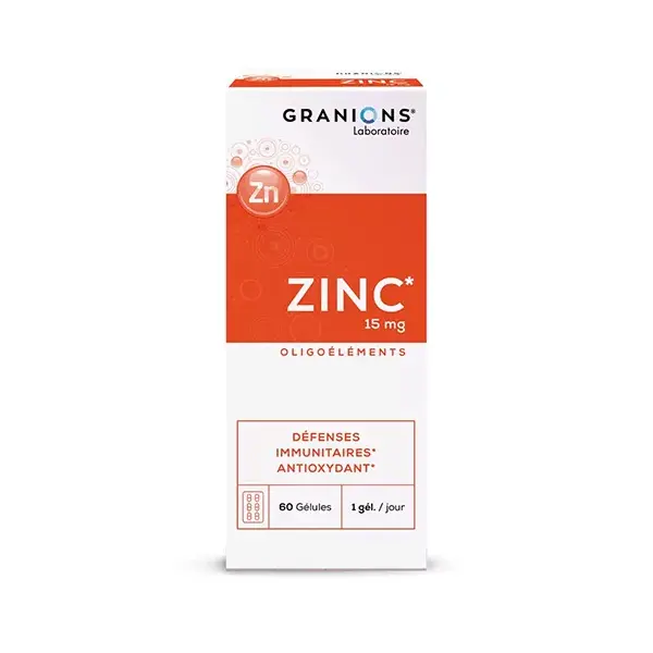 Granions Zinc 15mg 60 gélules