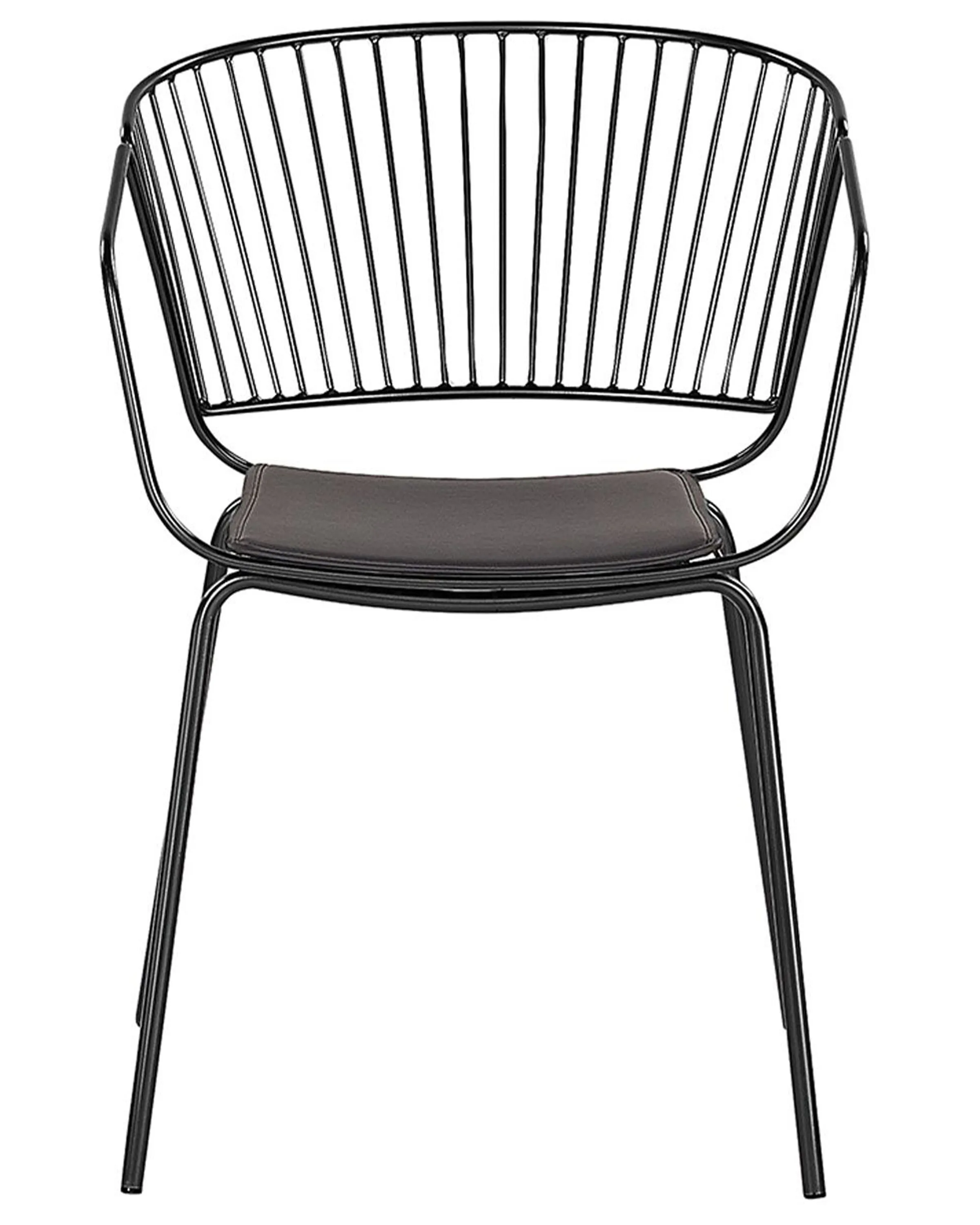 Set van 2 eetkamerstoelen RIGBY Metaal Zwart
