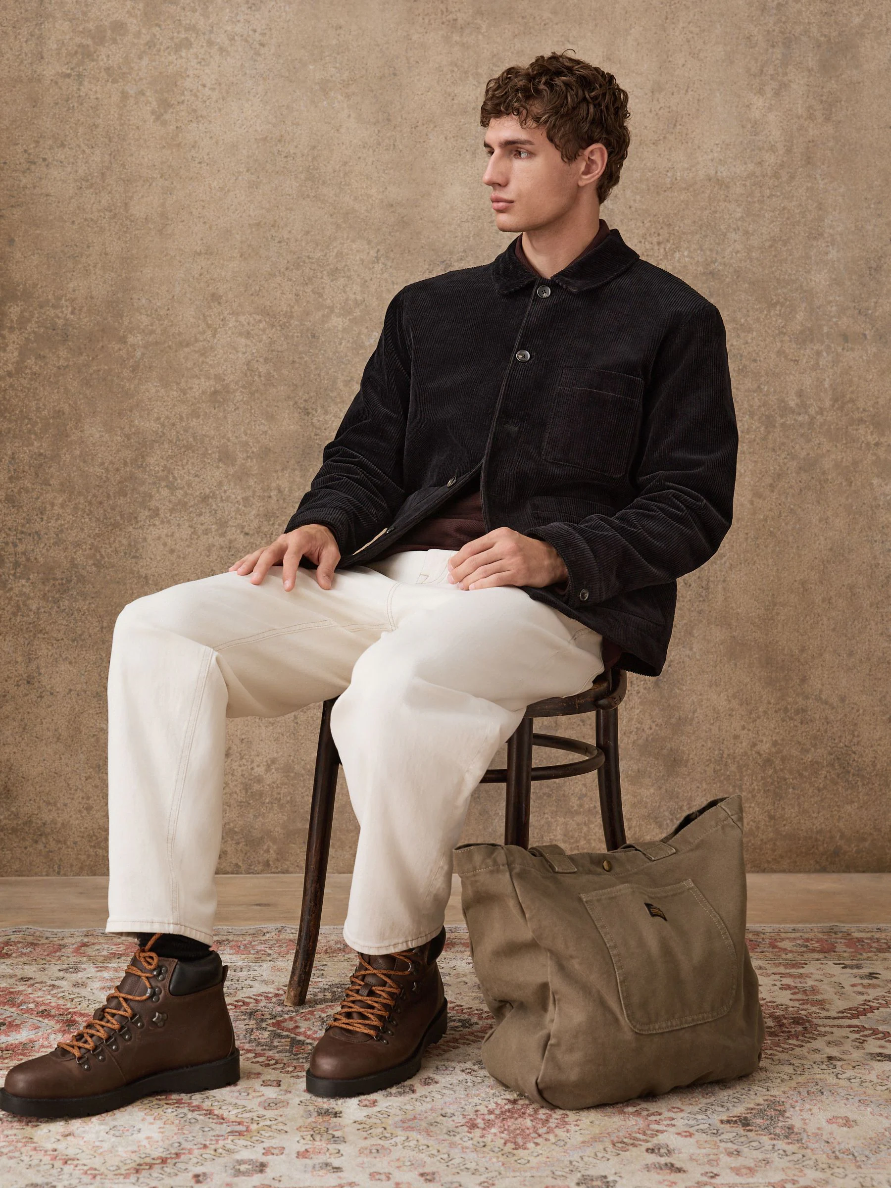 Zwart - Slim Rijk Corduroy Jack