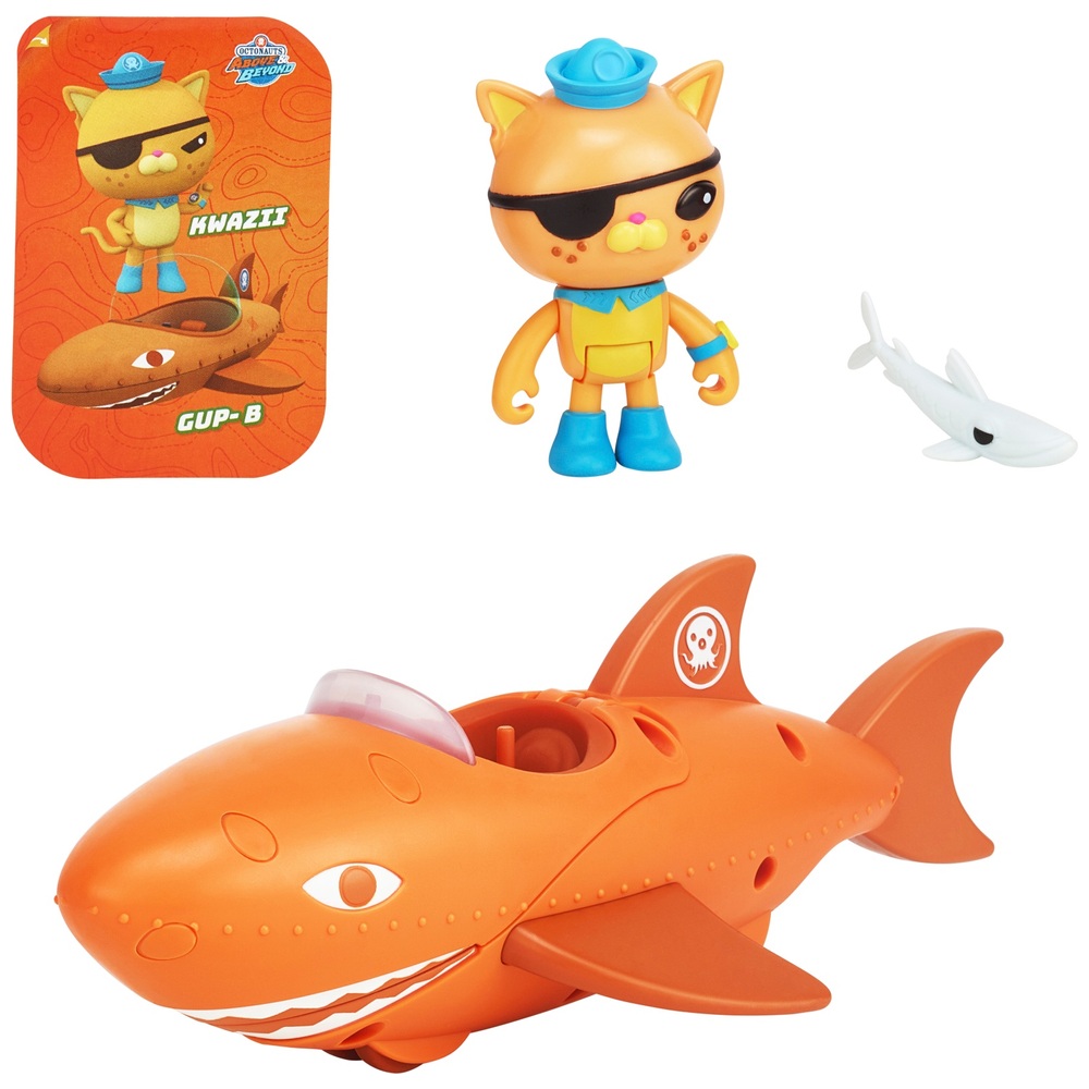Octonauts Series 1 Figur und Fahrzeug – Kwazii & Gup B