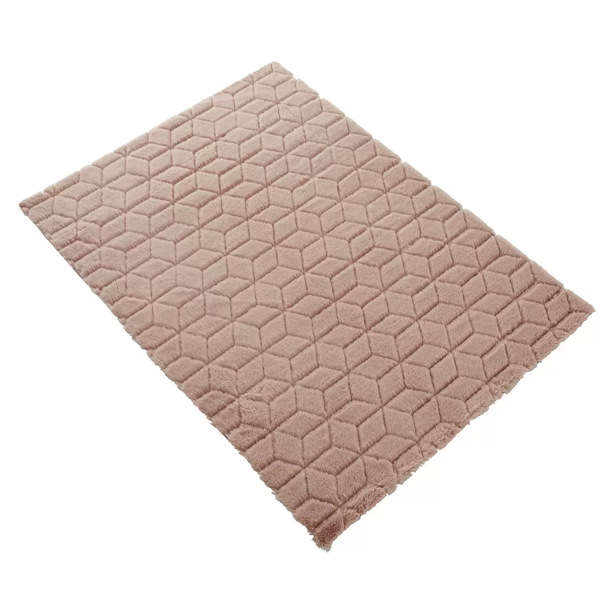 Hochflorteppich Buggy Quilt Rosa