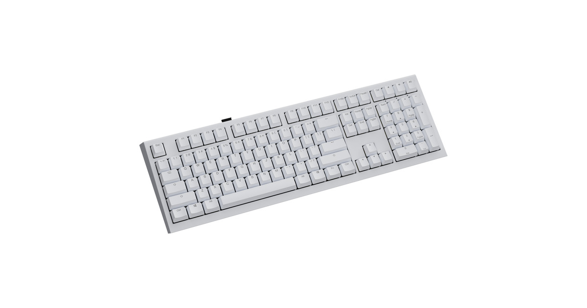 DuckyOne X Wireless, toetsenbord  (Wit, US lay-out, Ducky Inductive, Hot-swappable, PBT, 2.4 GHz | Bluetooth | USB-C)