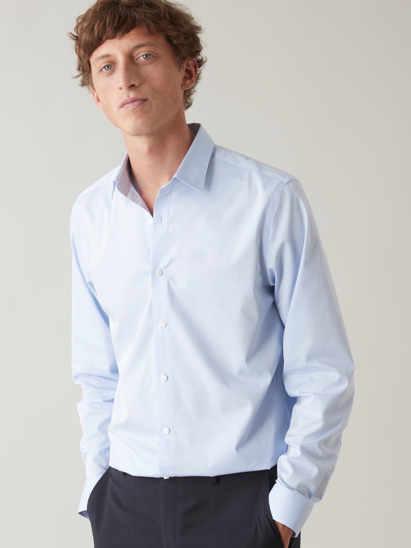 Chemise unie Regular Fit homme non iron