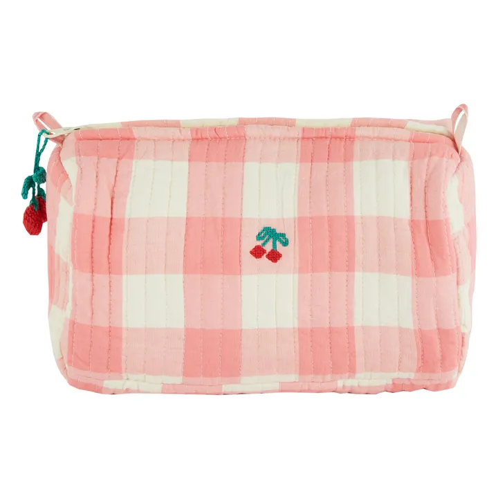 Emile et Ida Trousse de Toilette Vichy | Rose bonbon