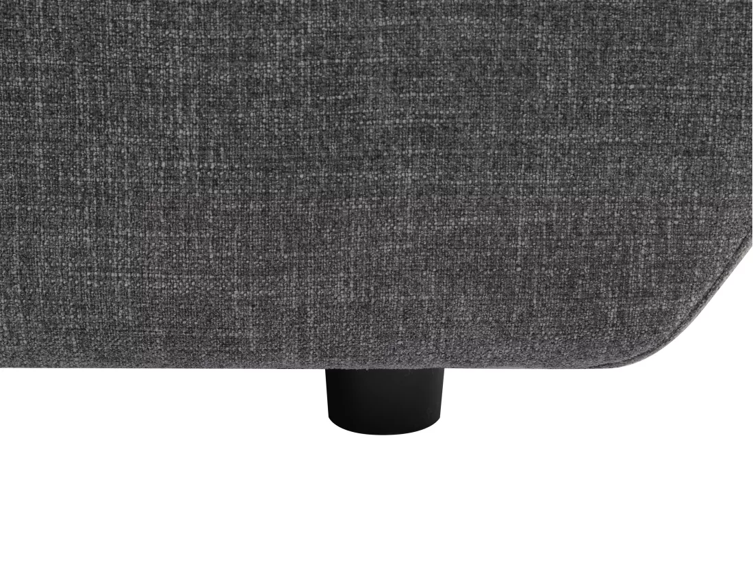 Canapé 3 places en tissu chiné gris anthracite NARANGO
