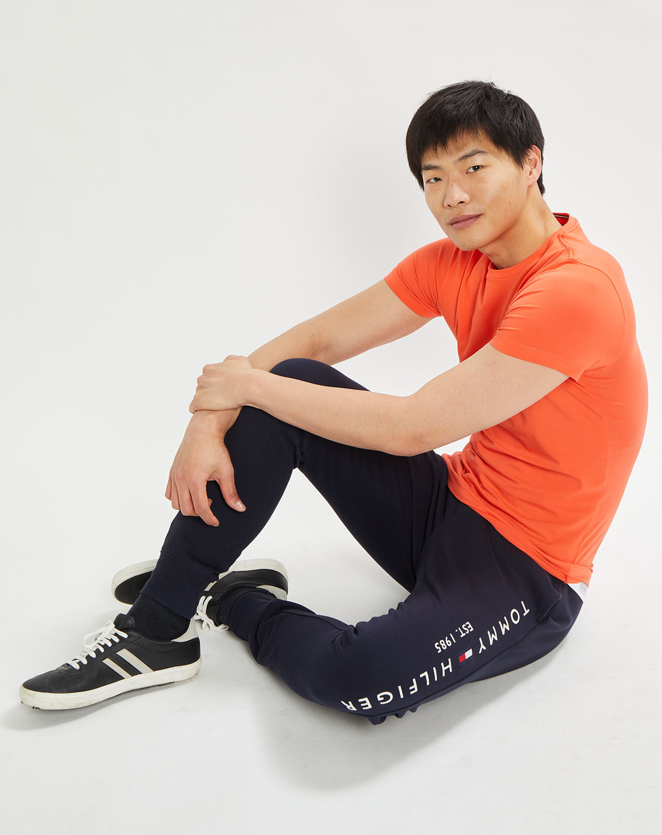 Tommy Hilfiger T-Shirt slim Stretch orange