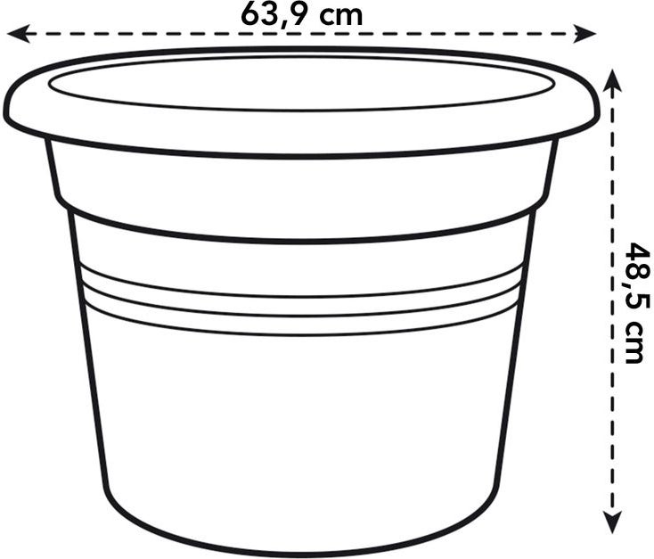 Elho bloempot Green Basics groen D 64 H 48,5 cm