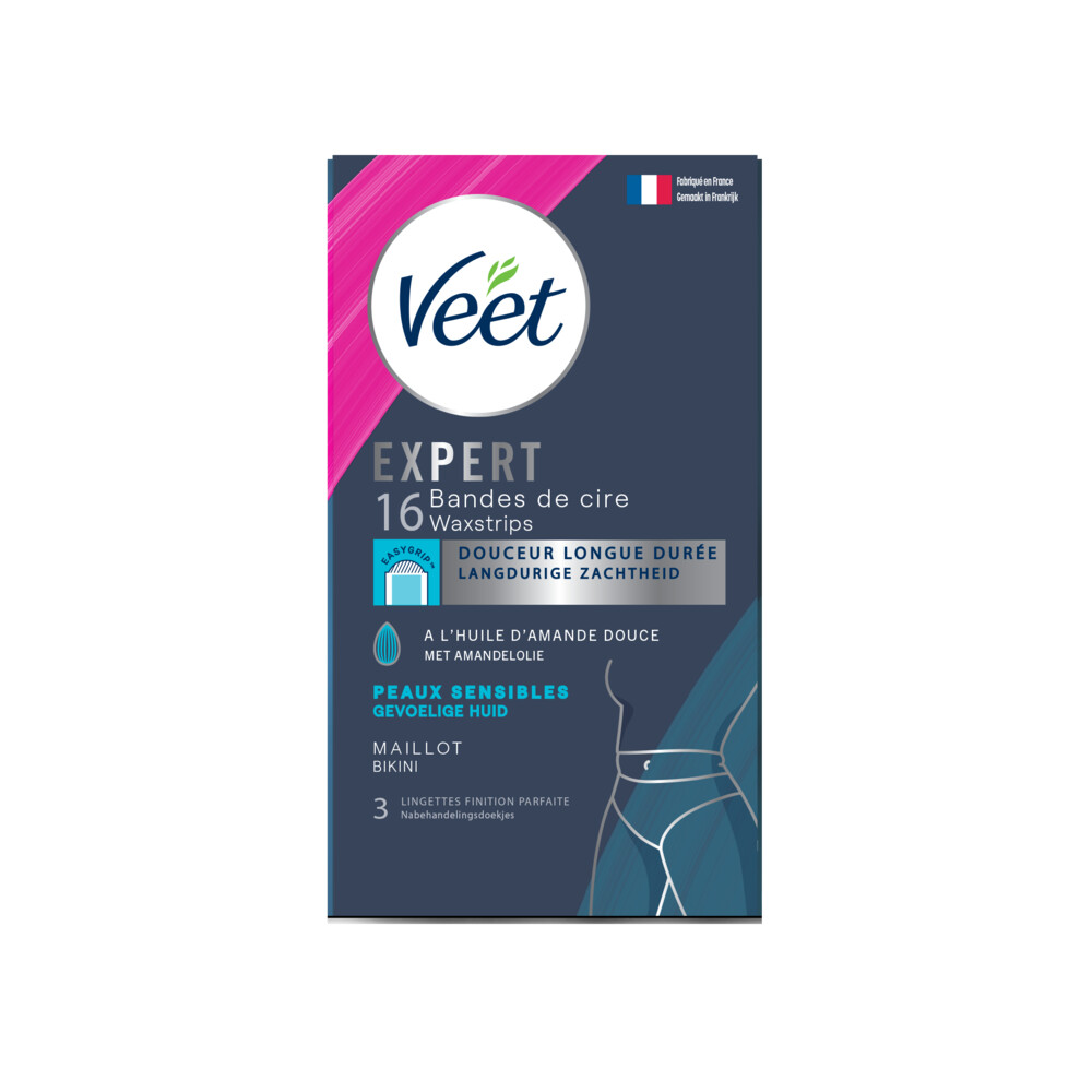 Veet Expert Koude Waxstrips Bikini Sensitive16 stuks