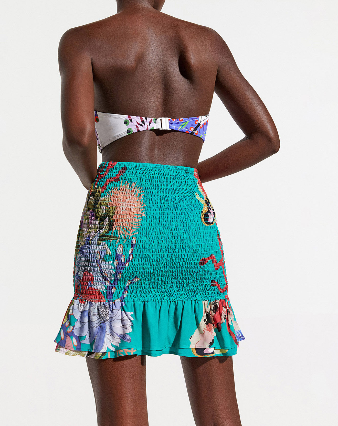 Desigual Jupe Imane turquoise
