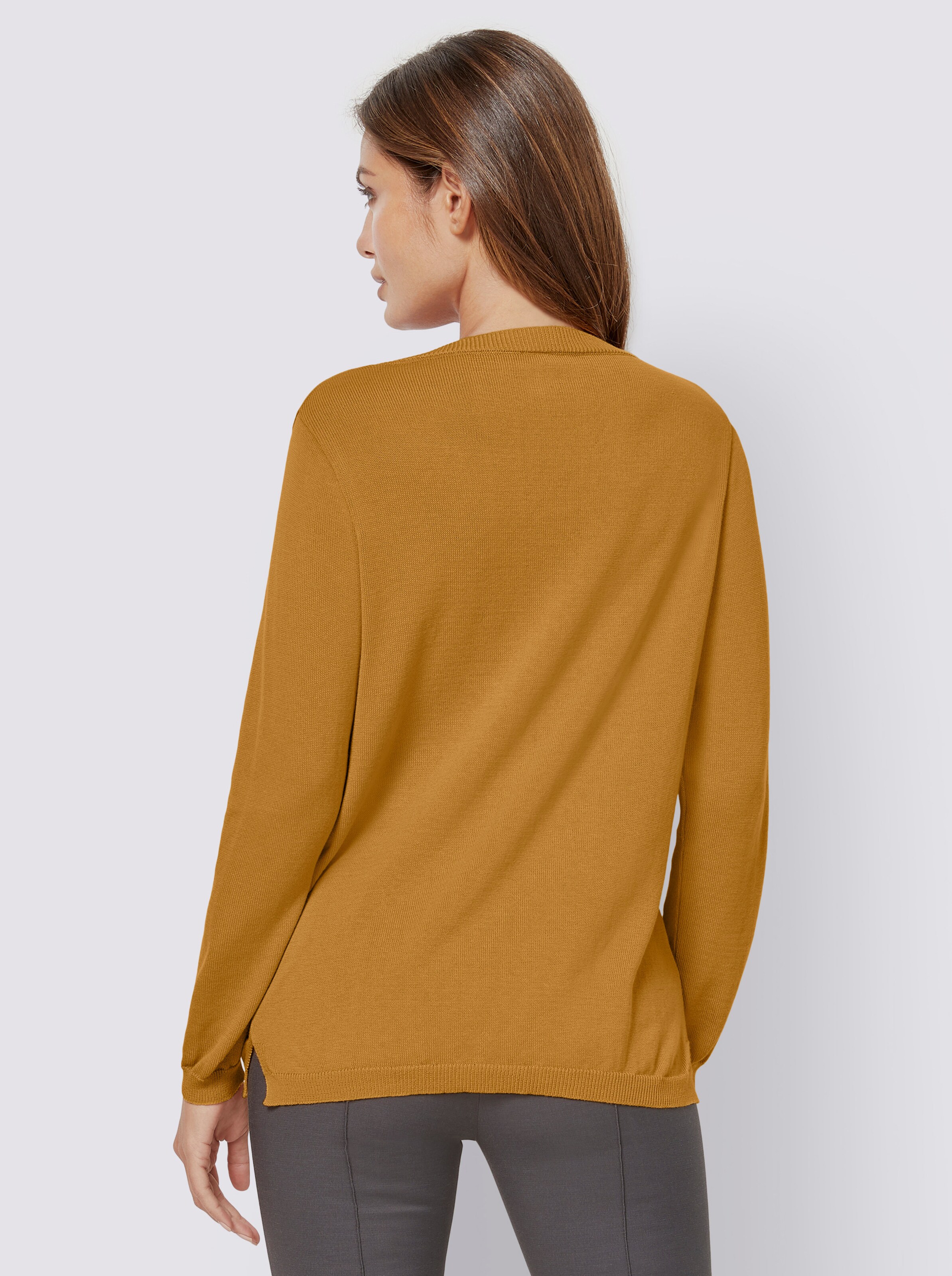 V-Ausschnitt-Pullover