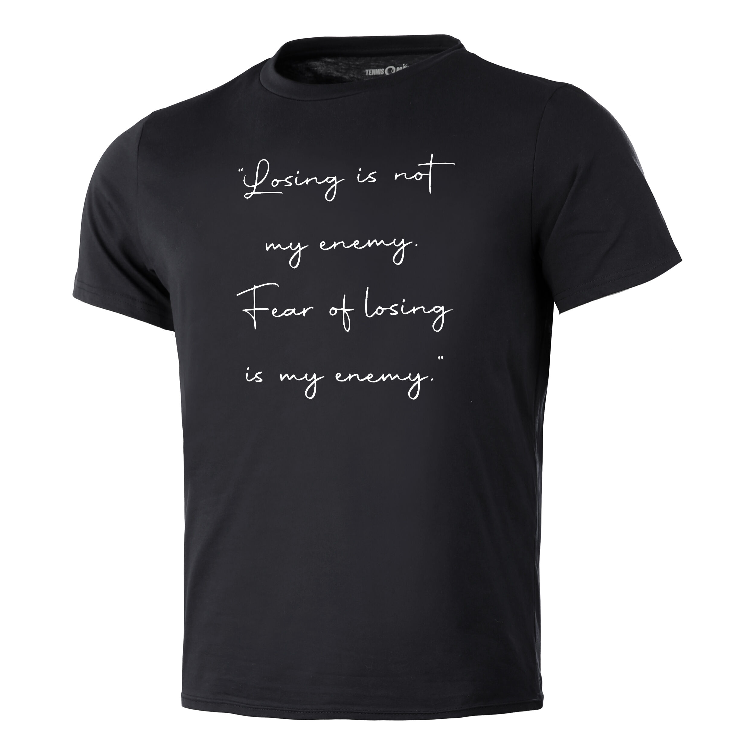 Tennis-Point No Fear T-shirt Hommes - Noir , Blanc