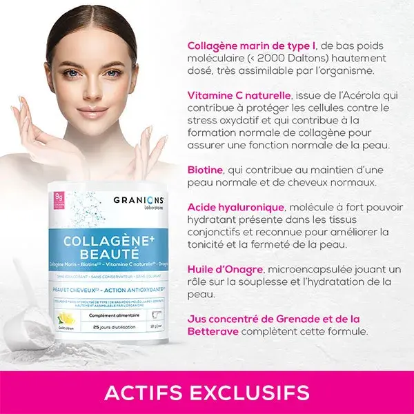 Granions Beauty Sabor Limão 250g Pacote com 3
