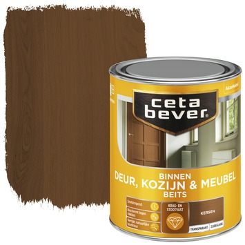 CetaBever Deur, Kozijn & Meubelbeits zijdeglans transparant kersen 750 ml