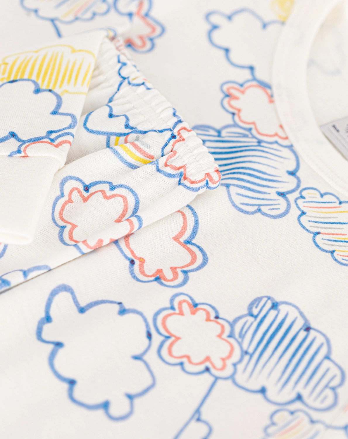 Schlafanzug MANIERE CLOUDS lang in marshmallow