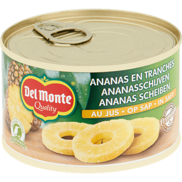 Del Monte Ananasschijven op Sap 220 g