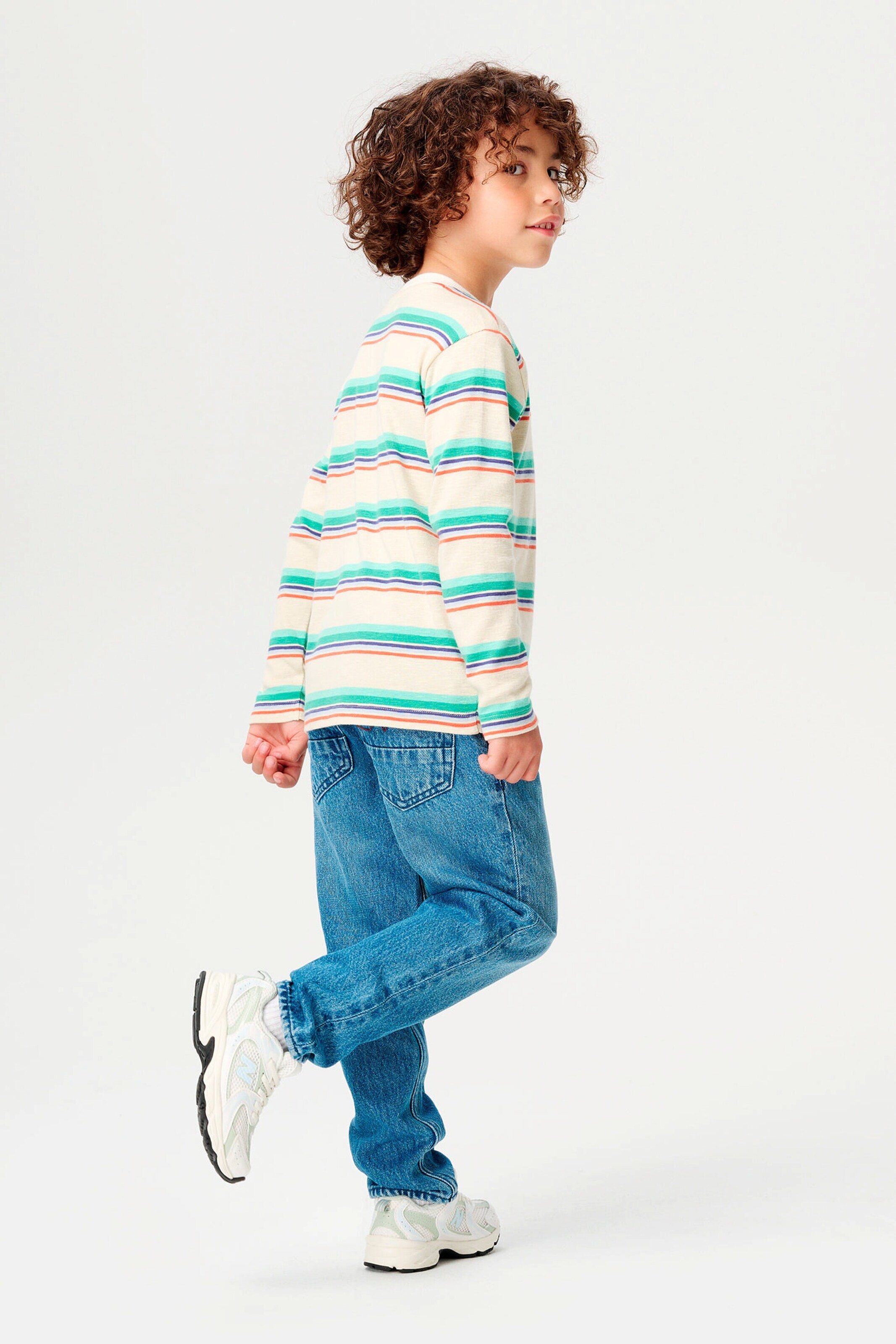 NOPPIES KIDS Langarmshirt Lemoore Stripe pattern Off white