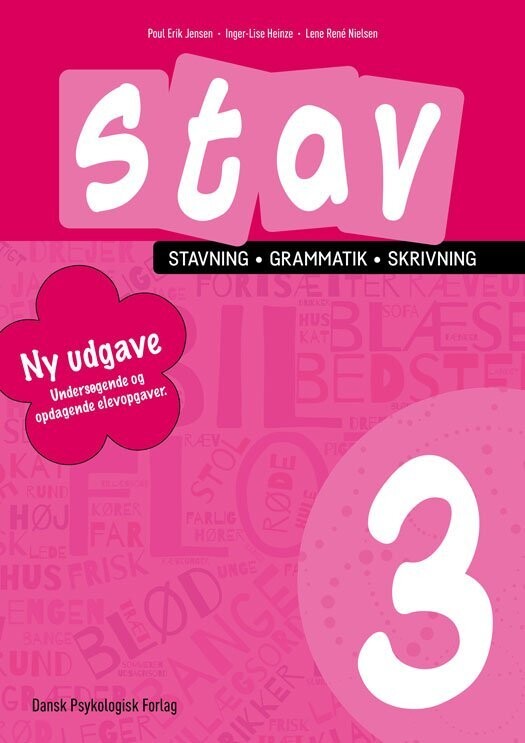 Stav 3 - Stavning, Grammatik, Skrivning 3. Klasse - Poul Erik Jensen - Bog
