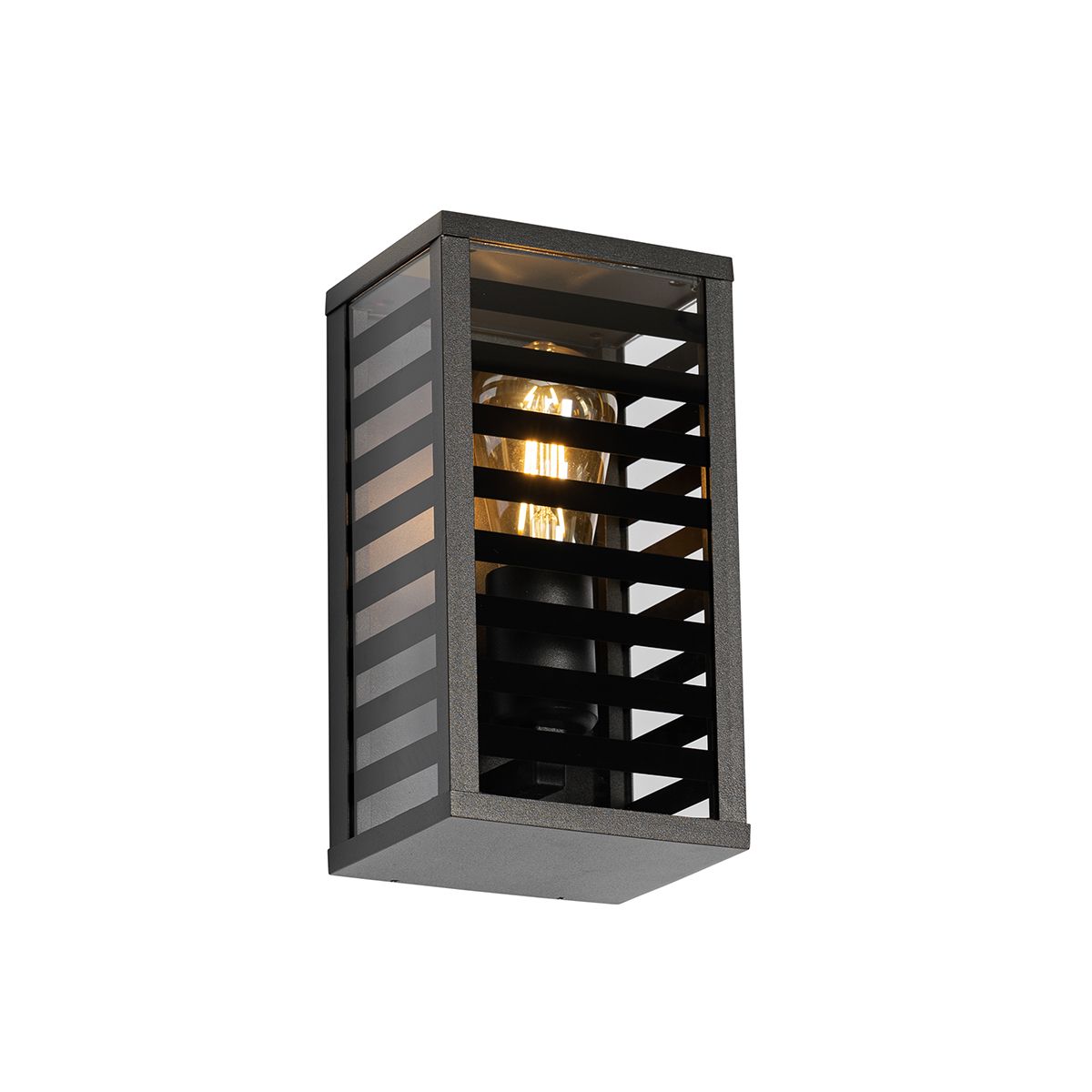 Moderne buiten wandlamp zwart 26 cm IP44 - Reims