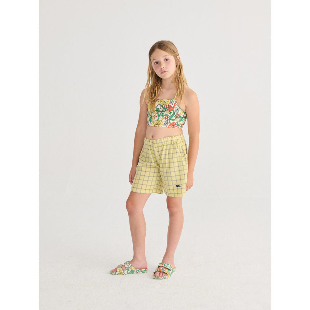 Køb Bobo Choses Yellow Spicy Window Pane Woven Bermuda Shorts