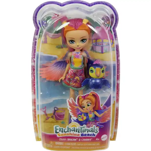 Enchantimals Sunshine Beach Trippi Toucan & Canopy