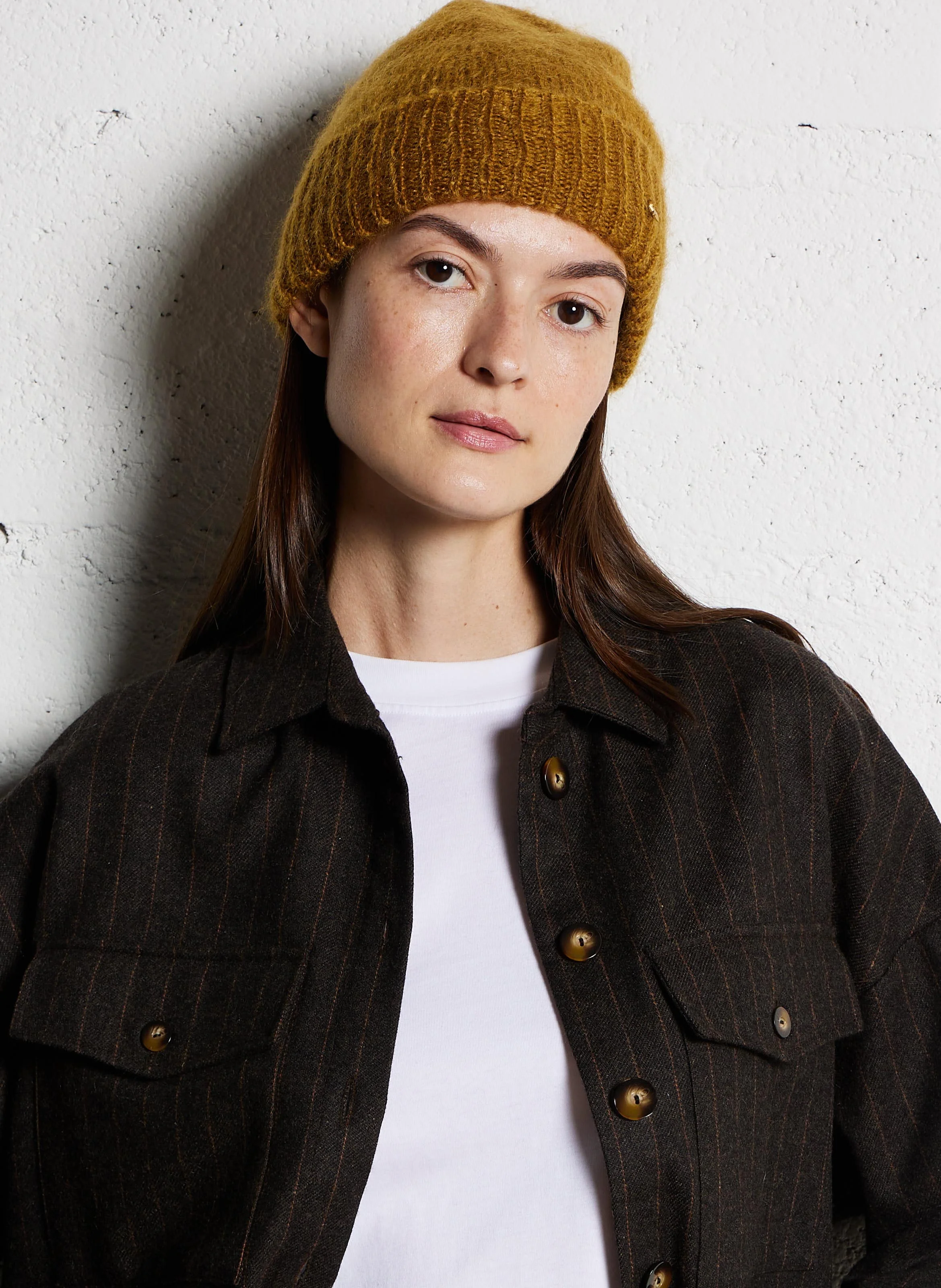 CHAMI - Bonnet en laine mélangée | Orange