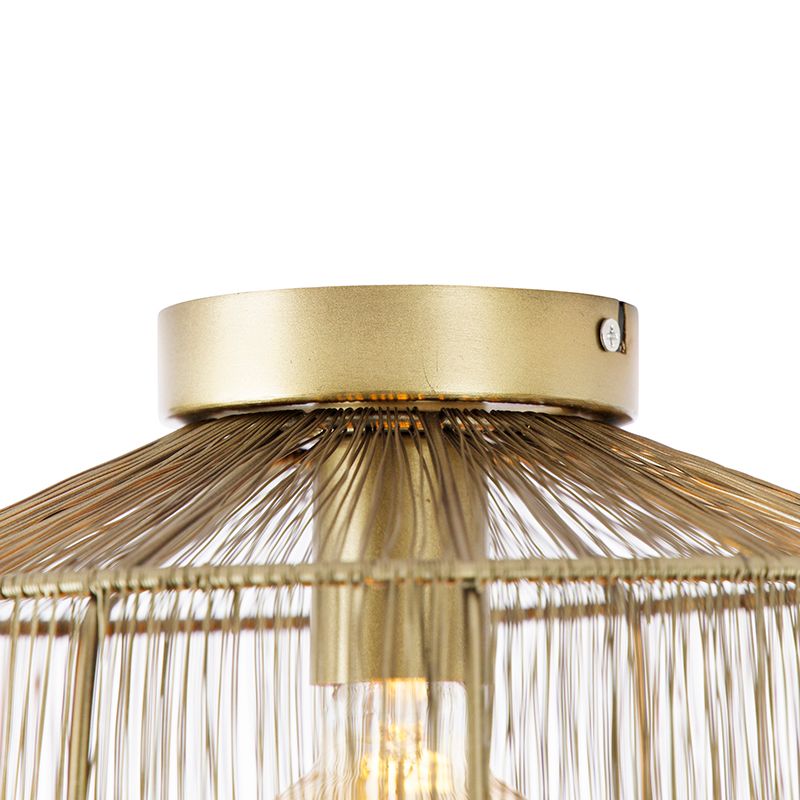 Moderne plafondlamp messing 30 cm - Bolti