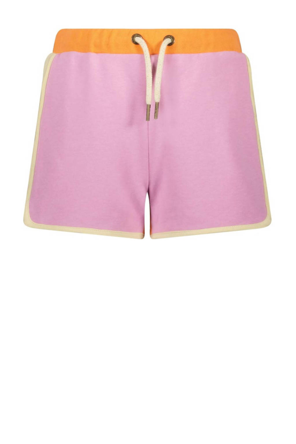 Like Flo loose fit casual short lila/oranje