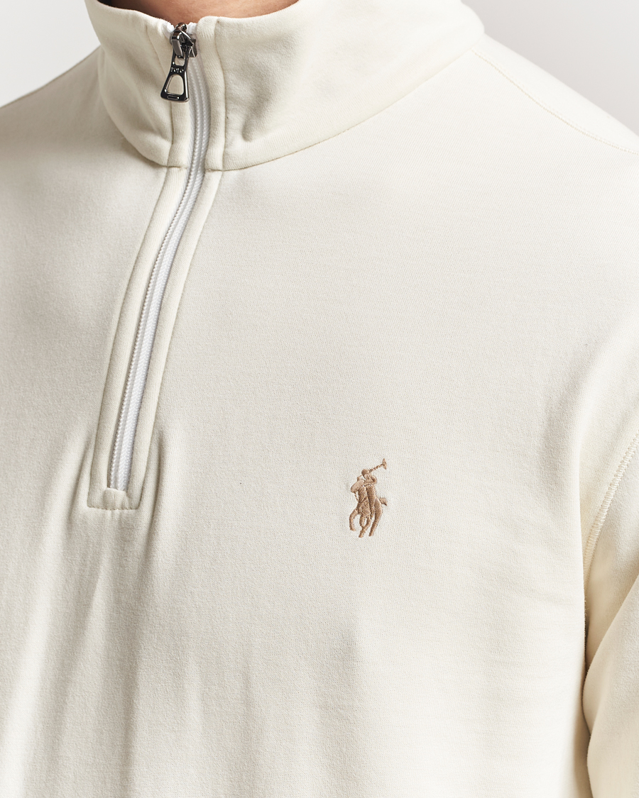 Polo Ralph Lauren Double Knit Half-Zip Sweater Parchment Cream
