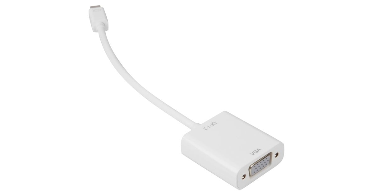 SharkoonAdapter mini DisplayPort --> VGA, 15cm  (Wit)