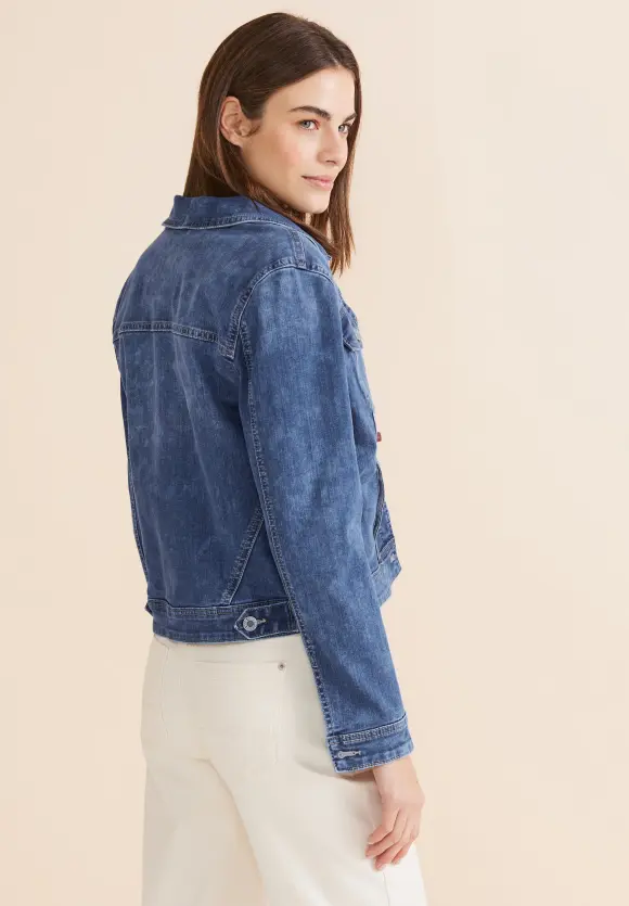 Indigo Jeansjacke - indigo random wash