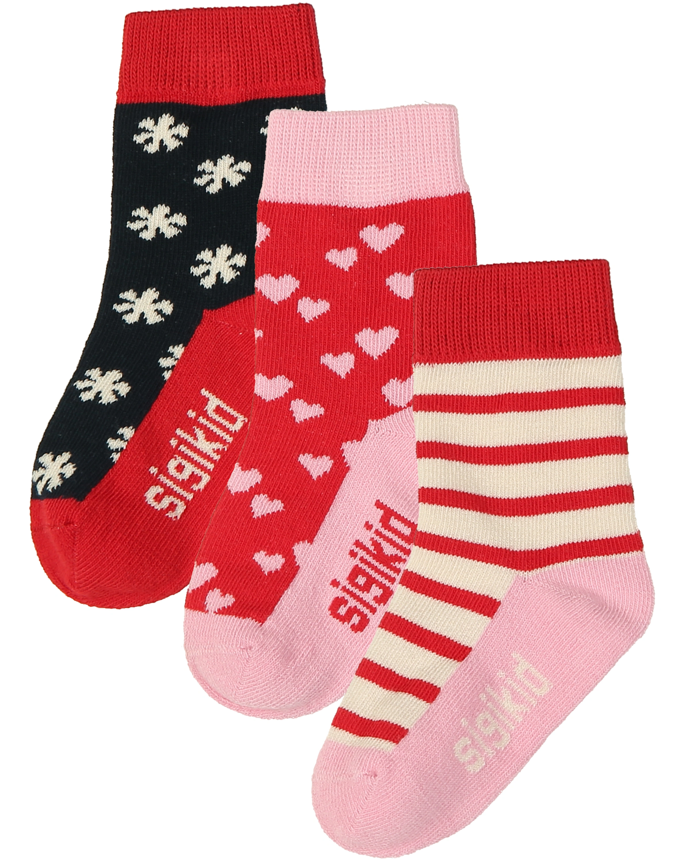 Strümpfe CUTE PATTERN 3er Pack in bunt
