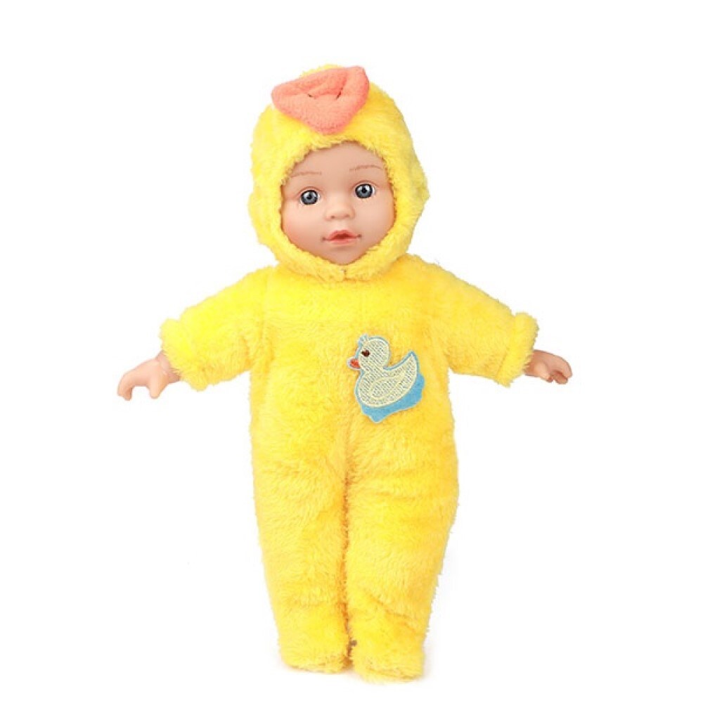 Babypuppe in einem Tier-Kostüm 25 cm