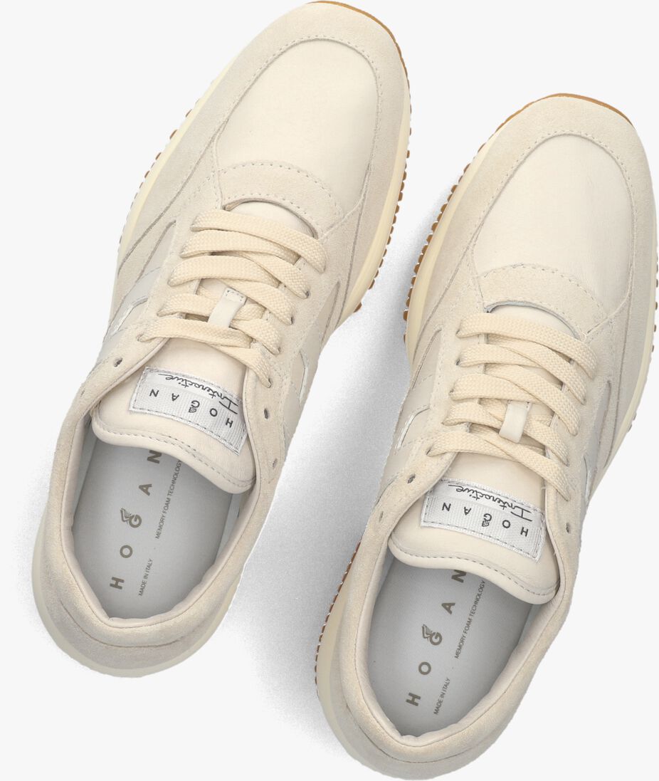 beige hogan lage sneakers hogan interactive(h713) allacciato